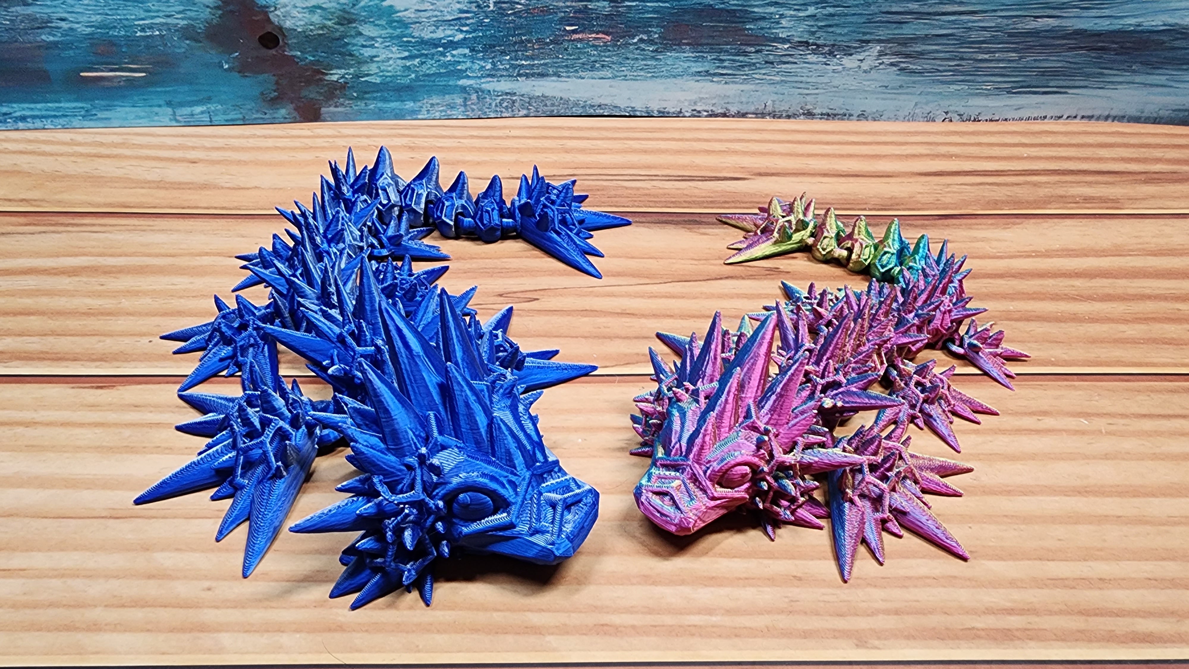 Baby Void Sea Dragon - 3D printed articulated fidget