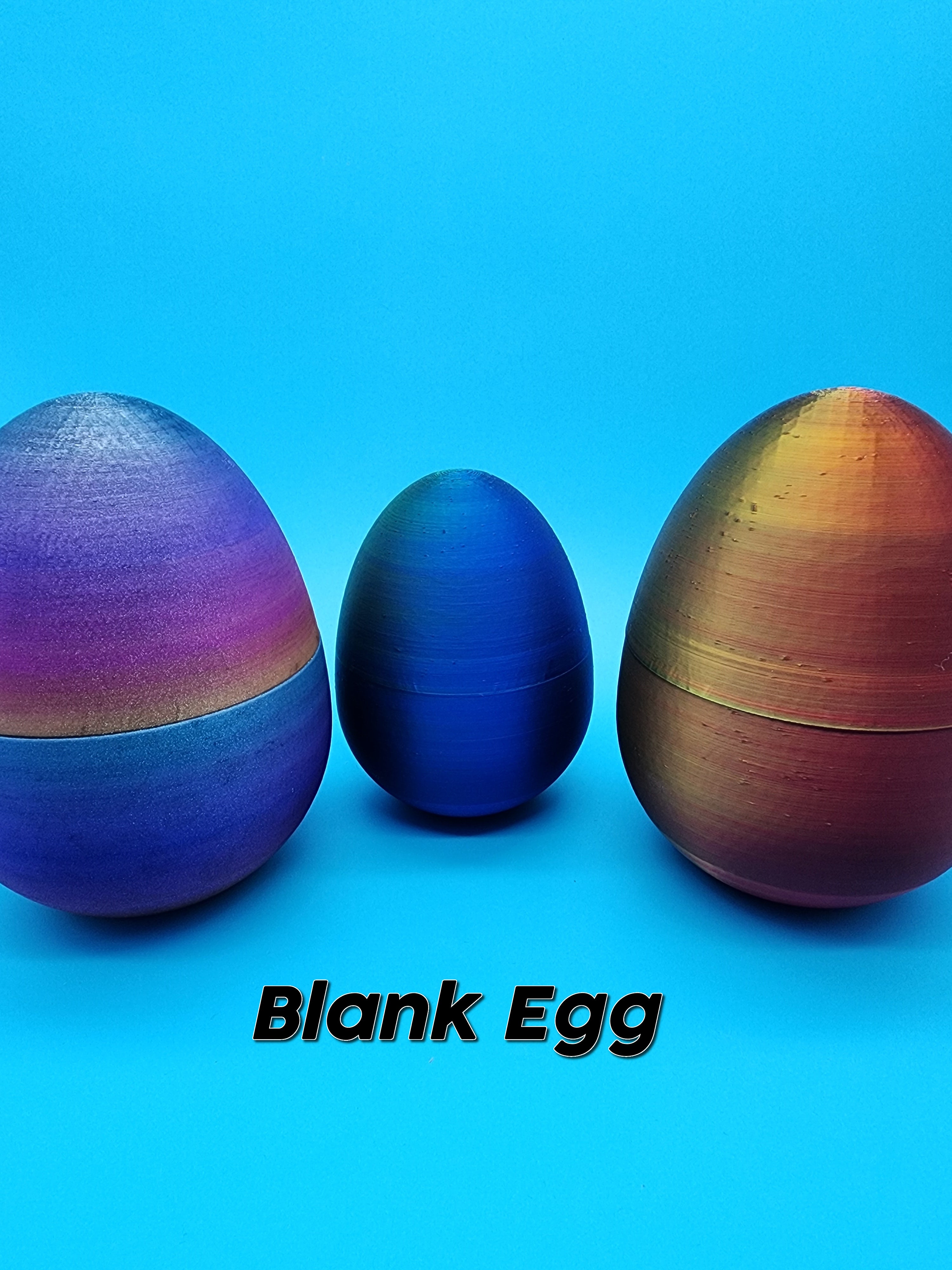 3d printed eggs - 7 styles and various sizes