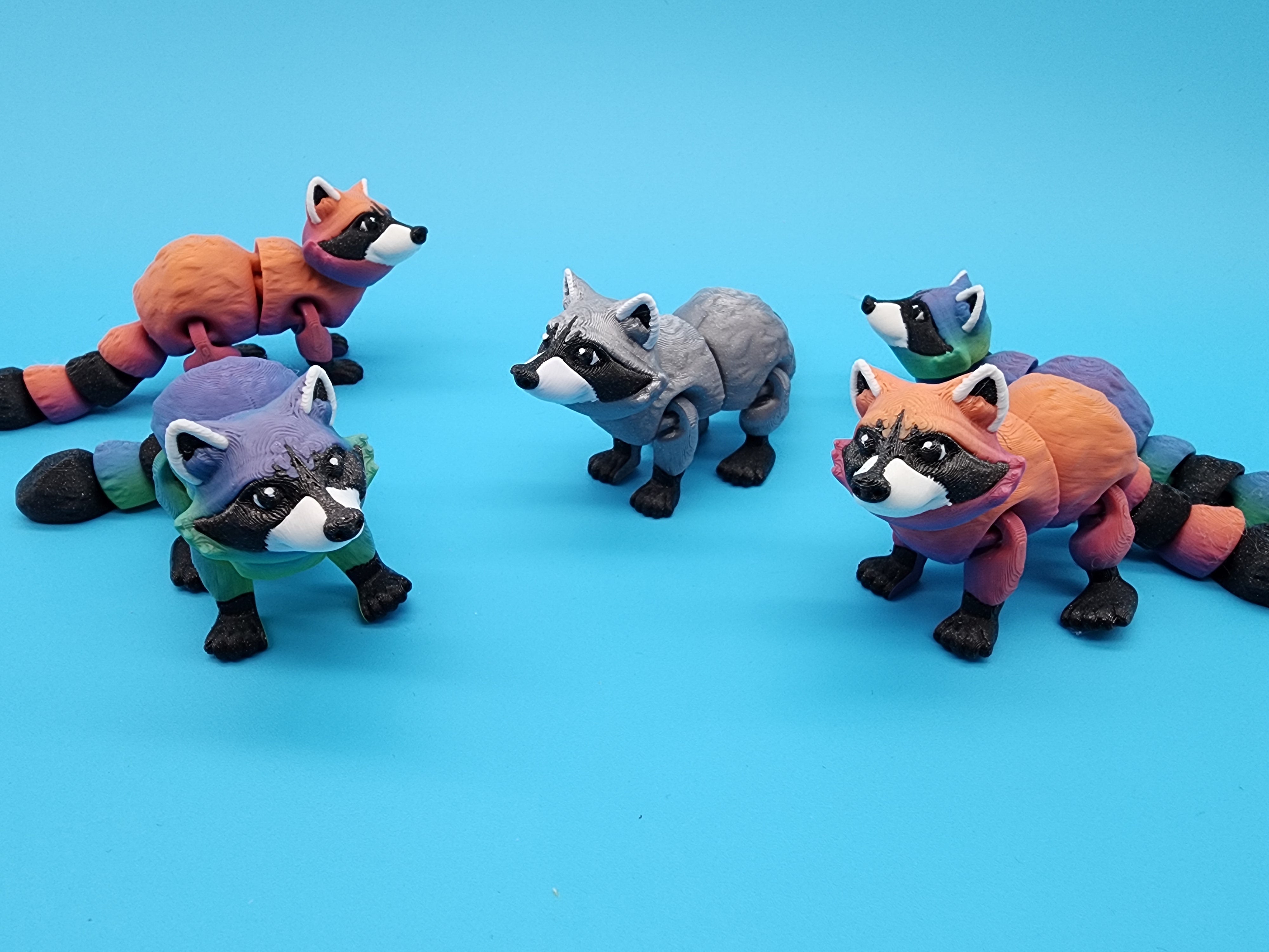 Mini Raccoon- Grab Bag - Egg Option - 3d printed articulated mini