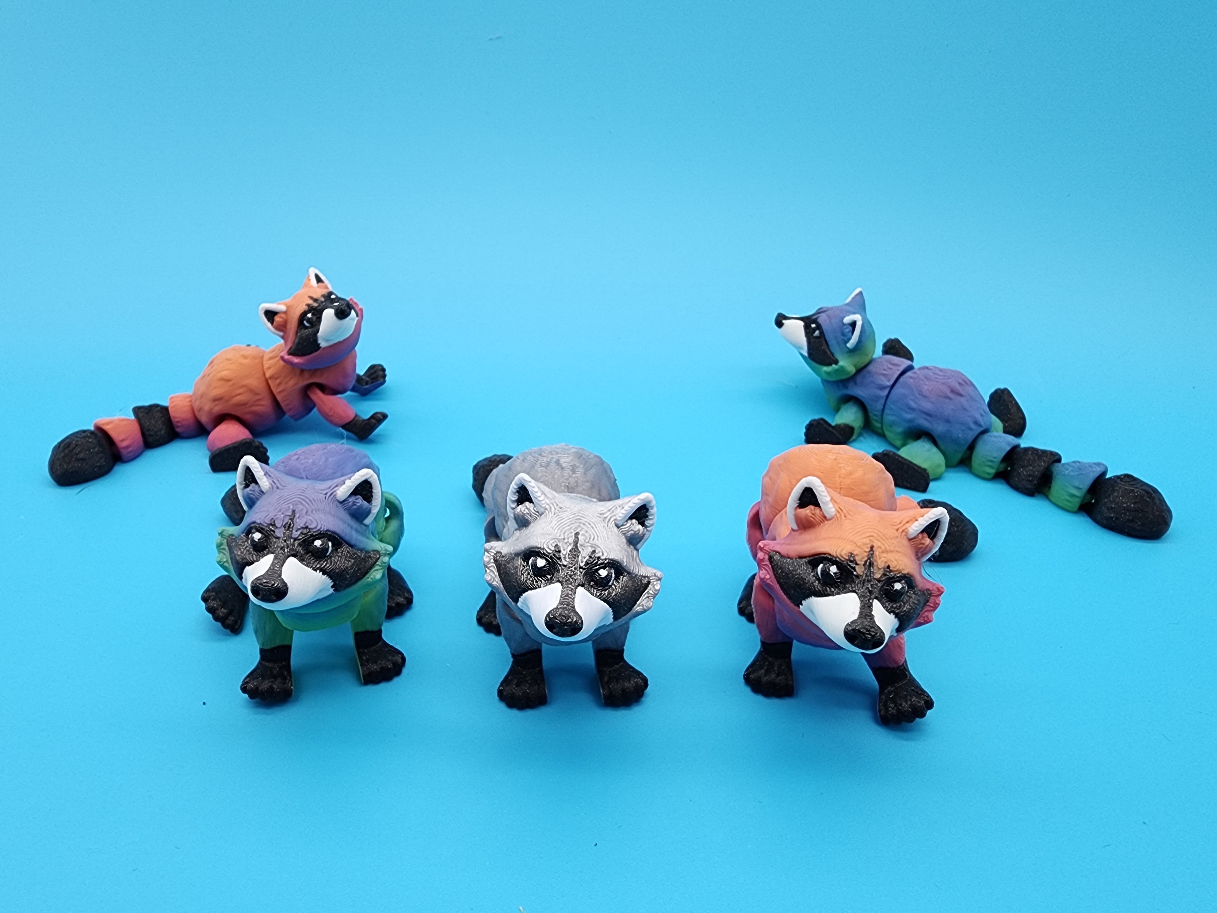 Mini Raccoon- Grab Bag - Egg Option - 3d printed articulated mini