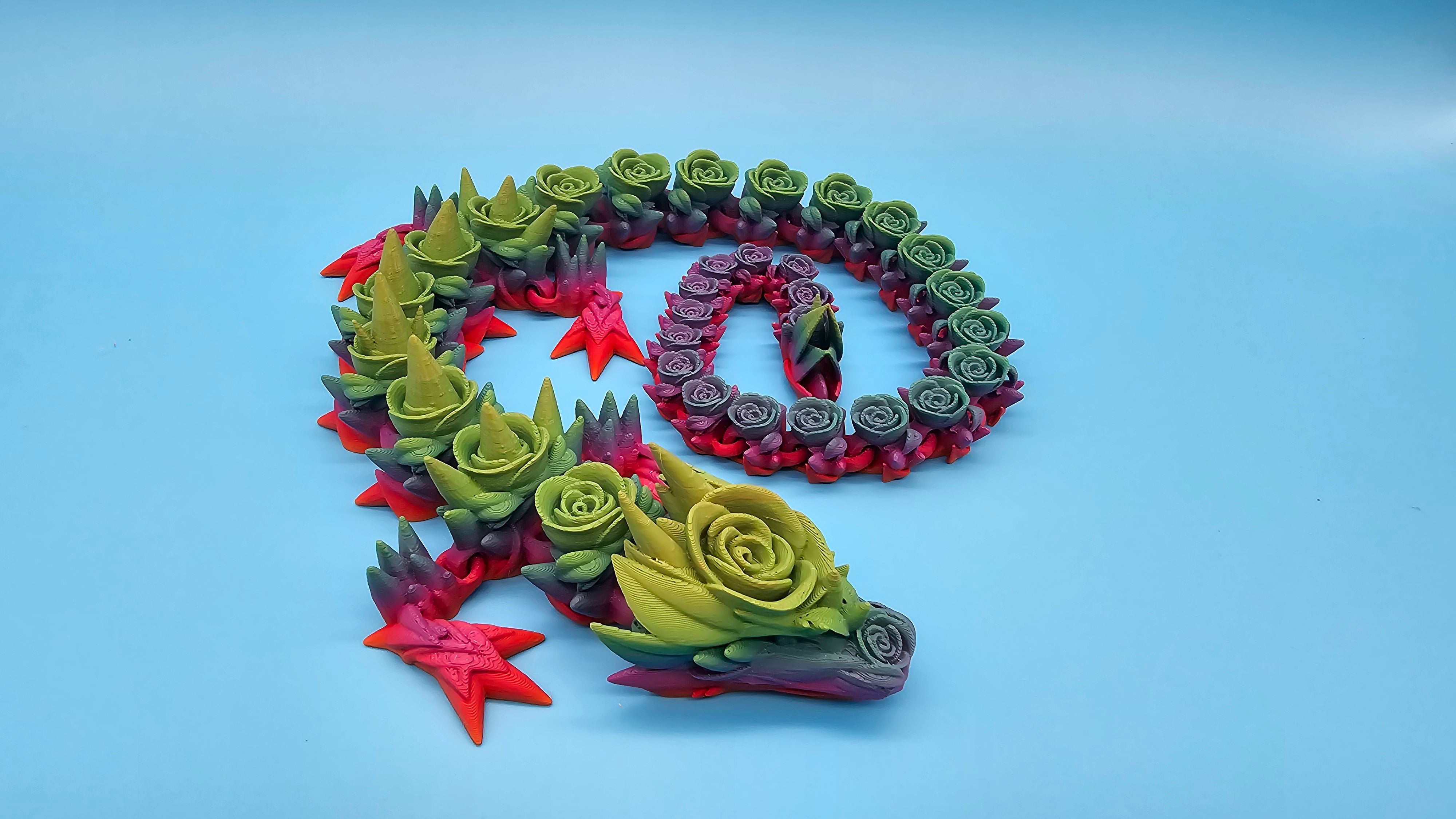 Rose Dragon - 3D Printed Fidget