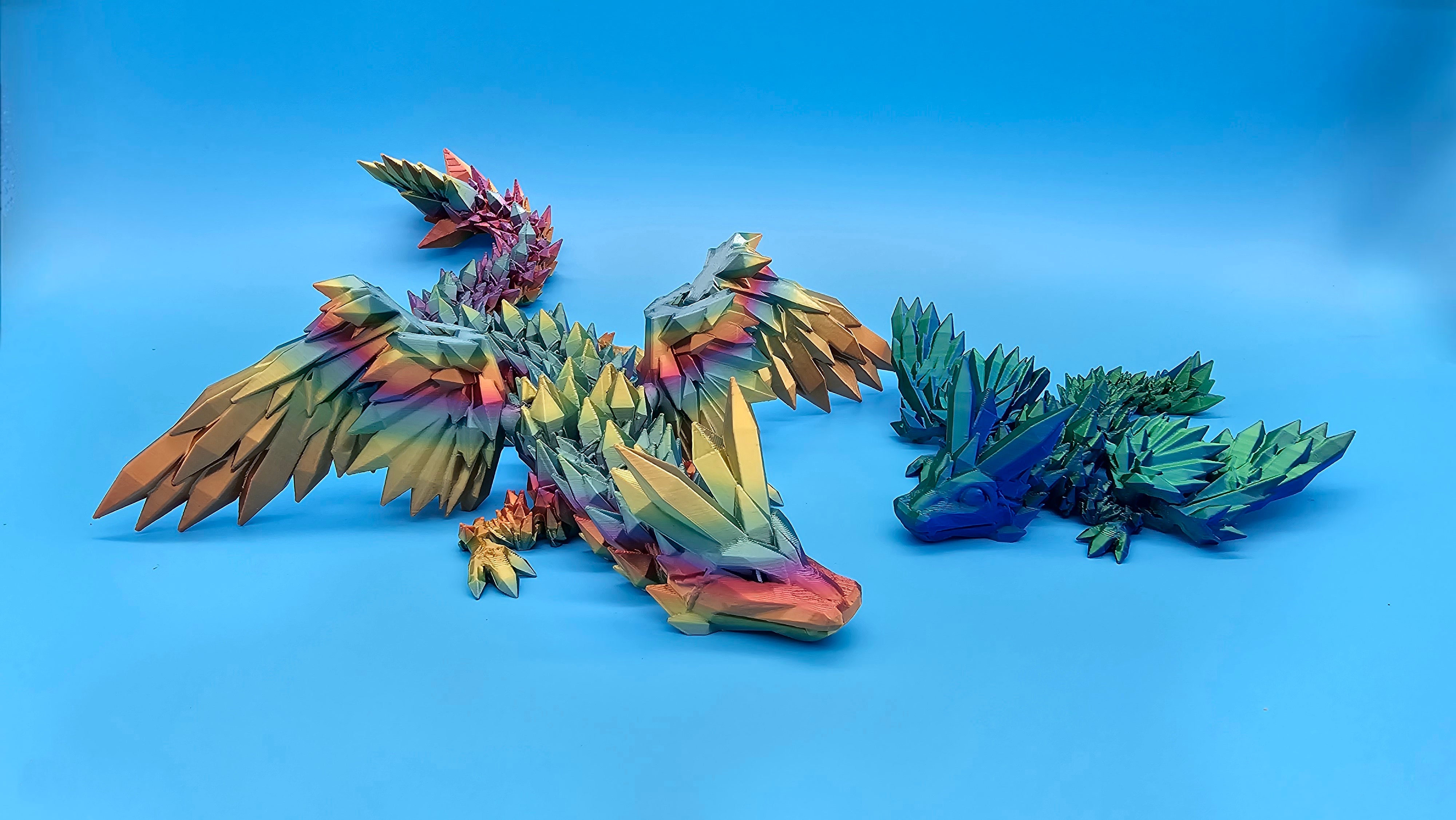 Crystal Wing Dragon - Articulated 3d Print